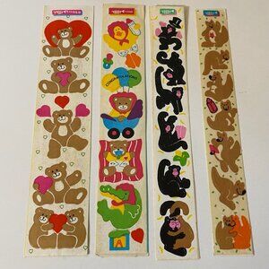 Vintage 1980s Toots Cardesign Stickers Bears Monkeys Kangaroos